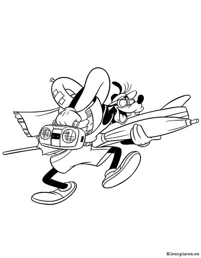 Goofy kleurplaten