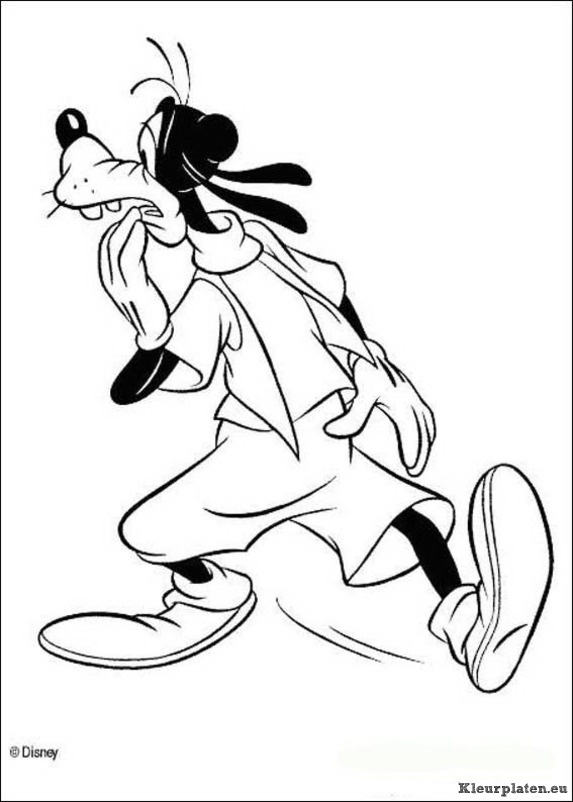 Goofy kleurplaat