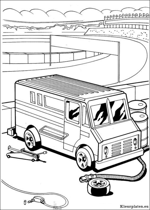 Hot wheels kleurplaten