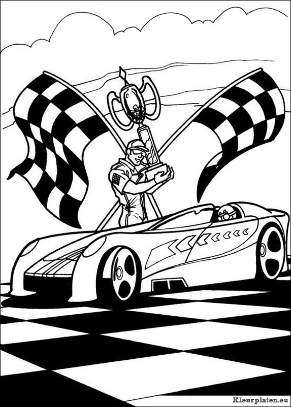 Hot wheels kleurplaten