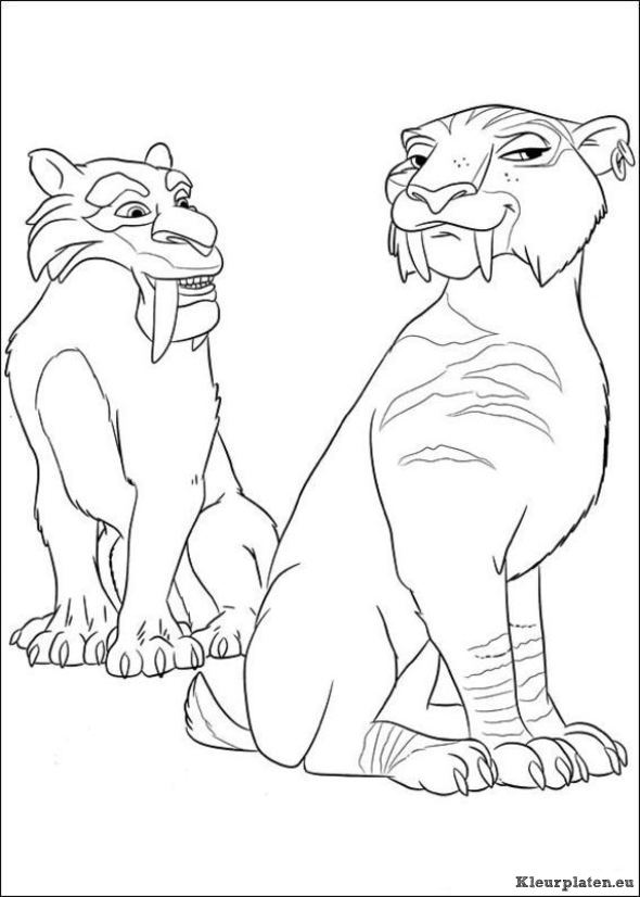Ice age 4 continental drift kleurplaten