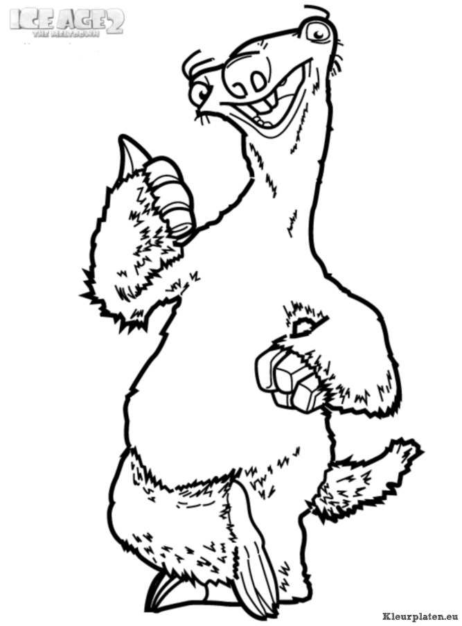 Ice age kleurplaten