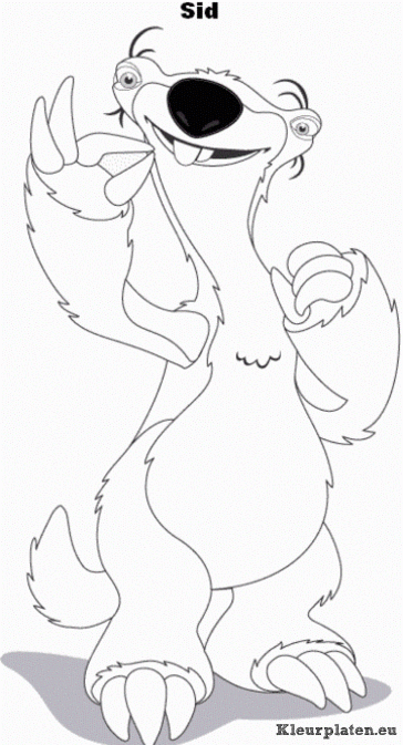 Ice age kleurplaten