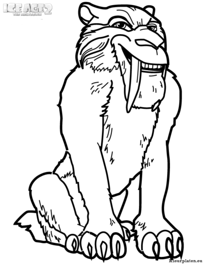 Ice age kleurplaten