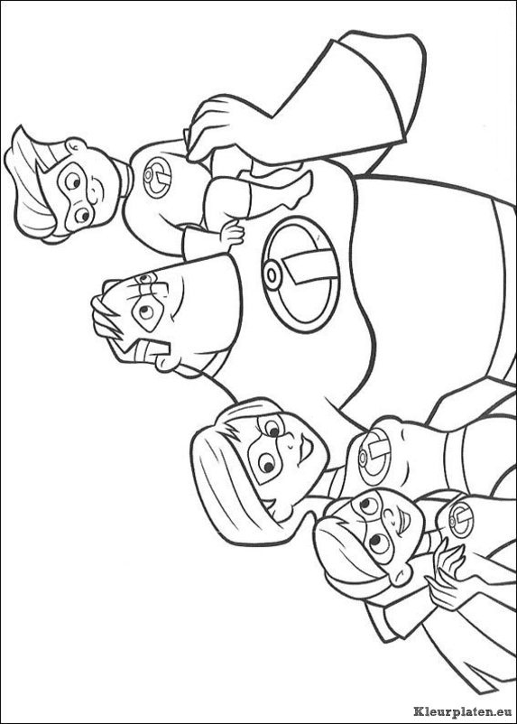 Incredibles kleurplaten