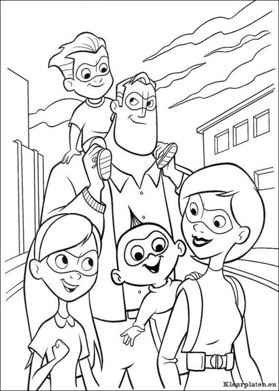 Incredibles kleurplaten