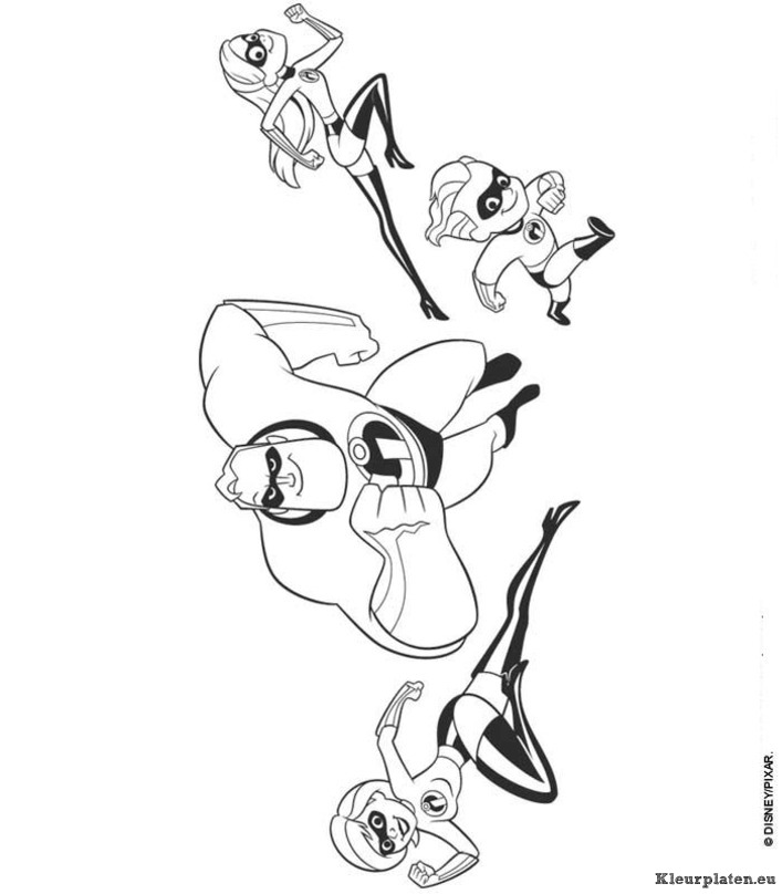 Incredibles kleurplaten