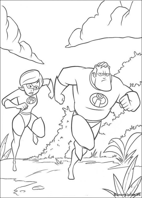 Incredibles kleurplaten