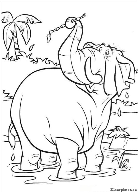 Jungle boek 2 kleurplaten
