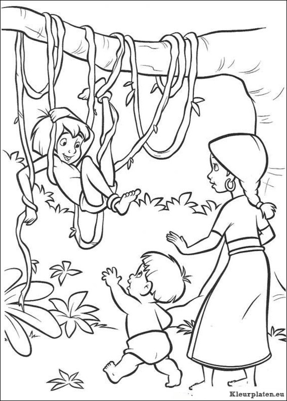 Jungle boek 2 kleurplaten