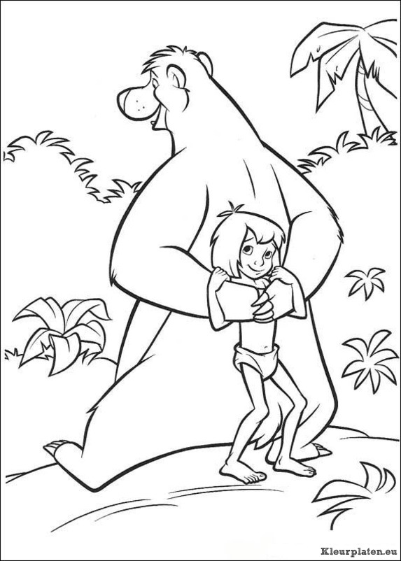 Jungle boek 2 kleurplaten