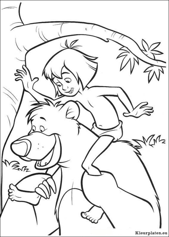 Jungle boek 2 kleurplaten