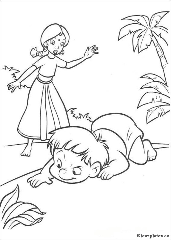 Jungle boek 2 kleurplaten