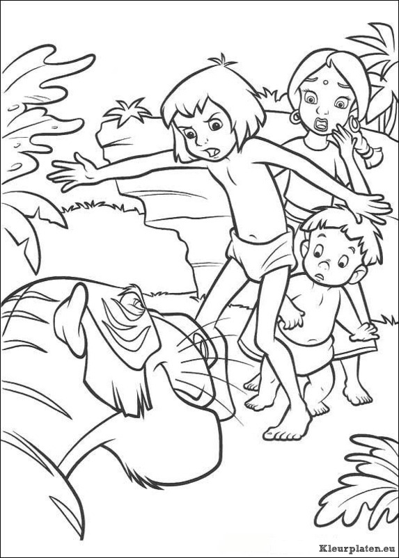 Jungle boek 2 kleurplaten