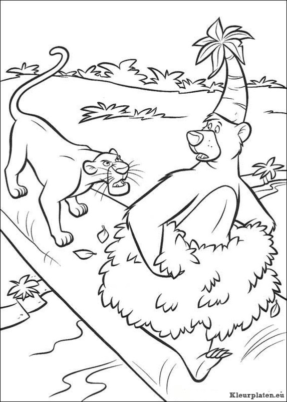 Jungle boek 2 kleurplaten