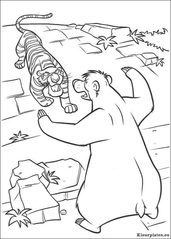 Jungle boek 2 kleurplaten