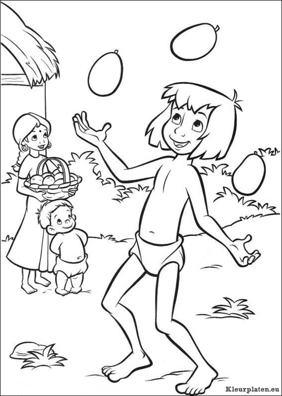 Jungle boek 2 kleurplaten