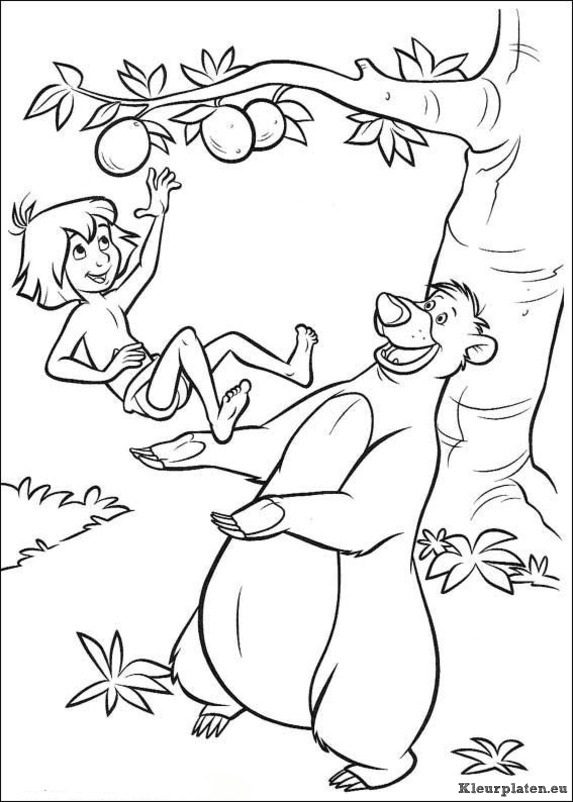Jungle boek 2 kleurplaten