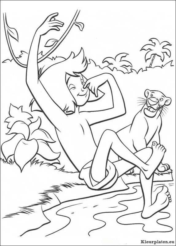 Jungle boek kleurplaten