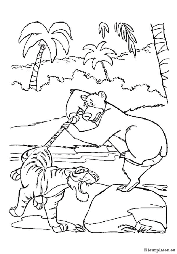 Jungle boek kleurplaten