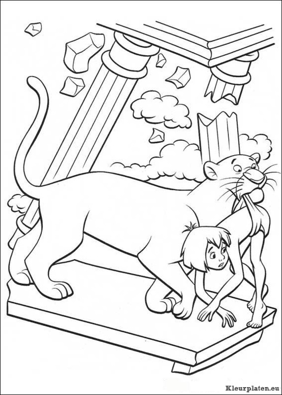 Jungle boek kleurplaten