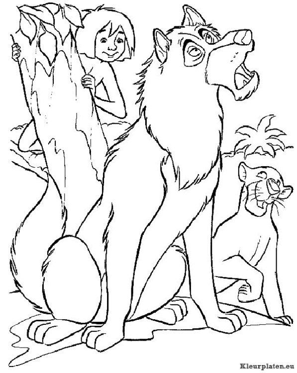Jungle boek kleurplaten