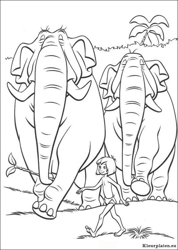Jungle boek kleurplaten