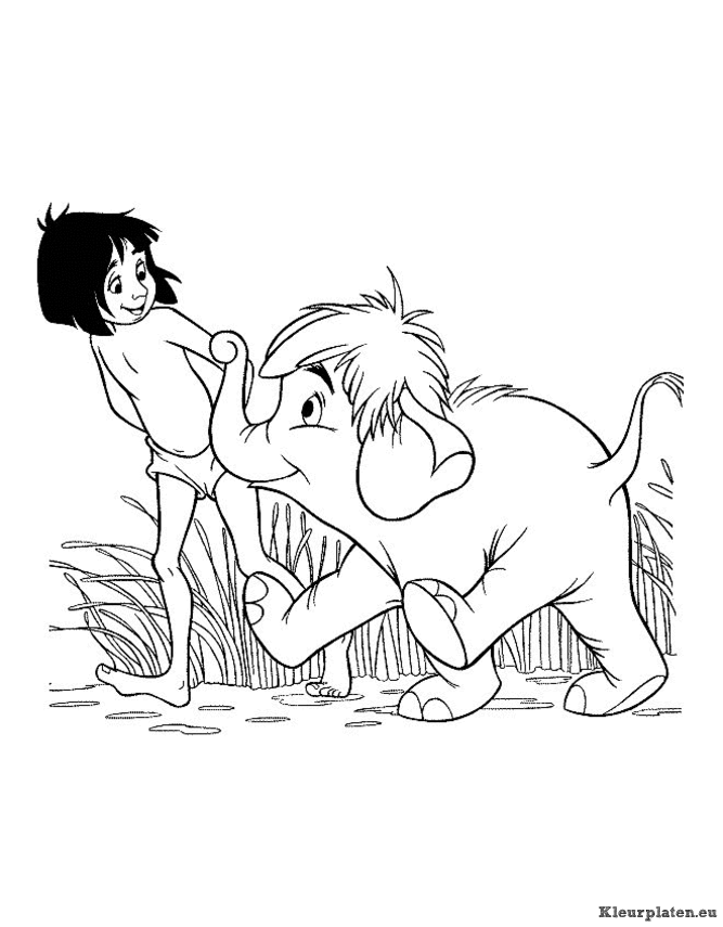 Jungle boek kleurplaten