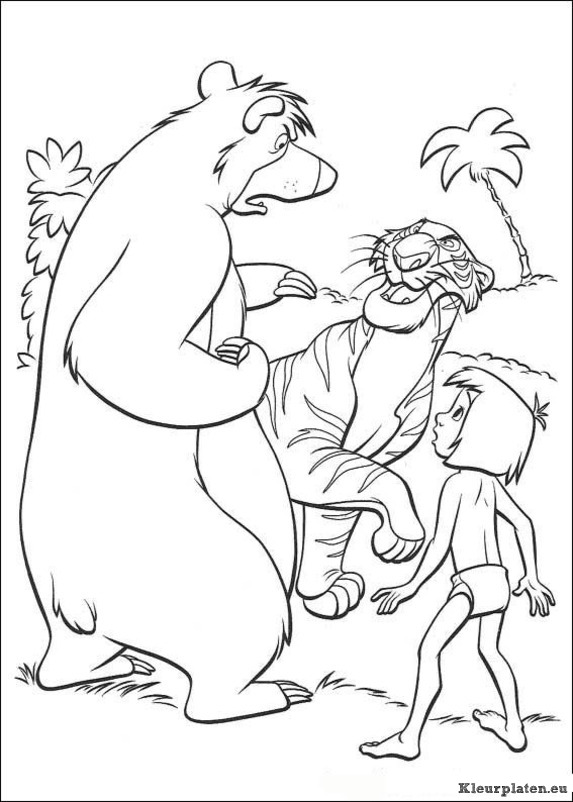 Jungle boek kleurplaten