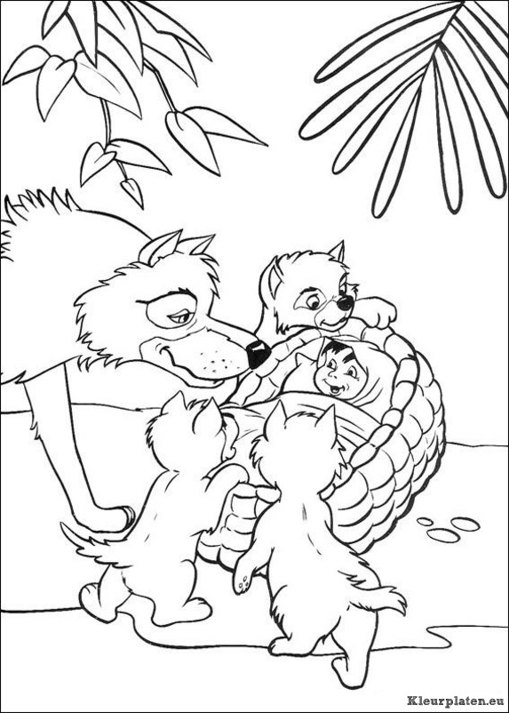 Jungle boek kleurplaten