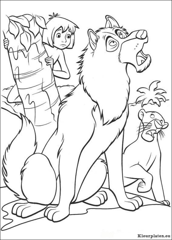 Jungle boek kleurplaten