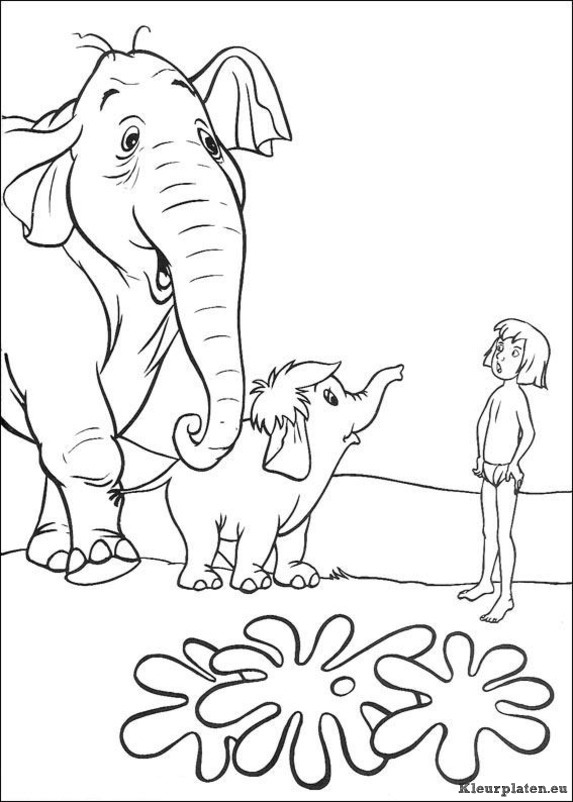 Jungle boek kleurplaten