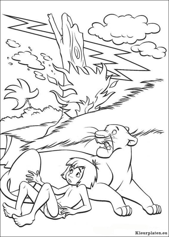 Jungle boek kleurplaten