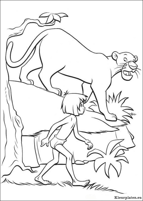 Jungle boek kleurplaten