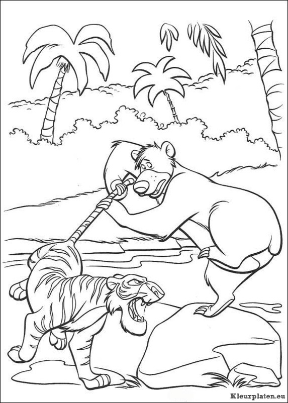 Jungle boek kleurplaten