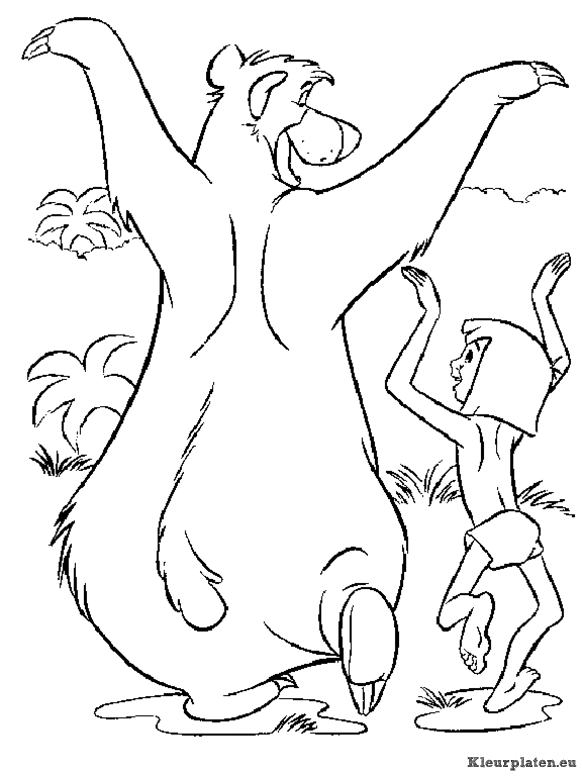 Jungle boek kleurplaten