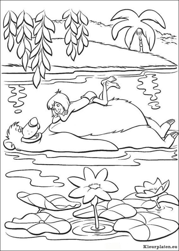 Jungle boek kleurplaten