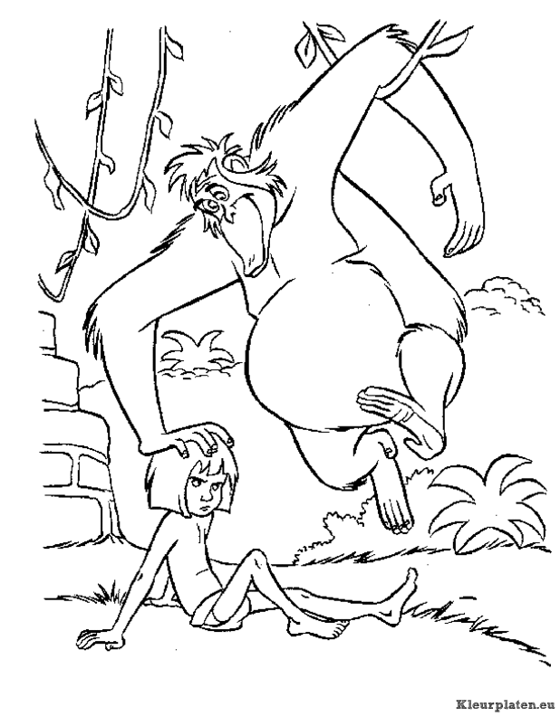Jungle boek kleurplaten