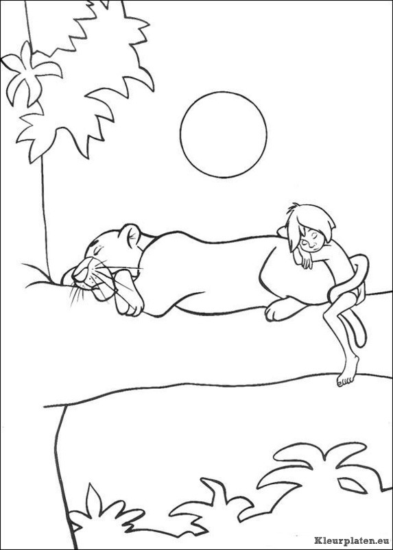 Jungle boek kleurplaten