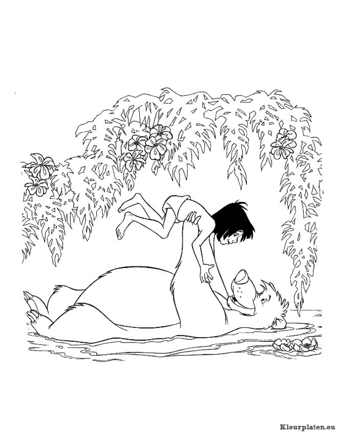 Jungle boek kleurplaten