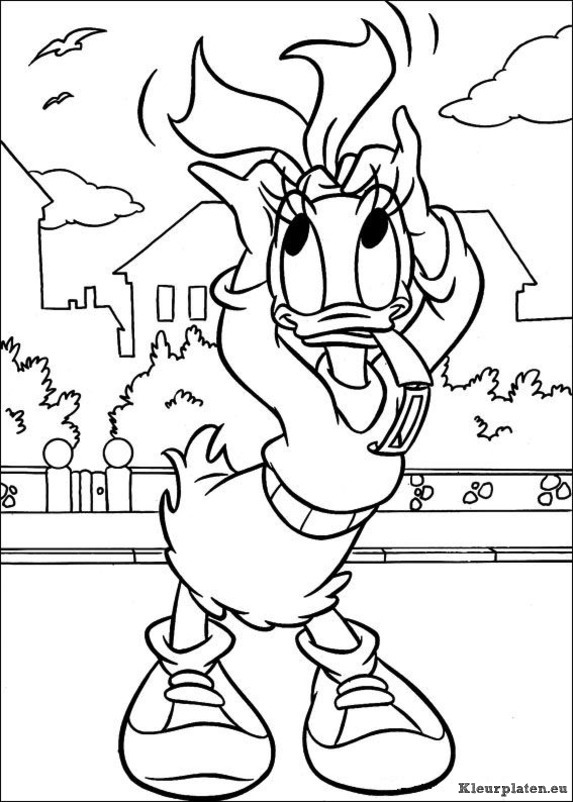Katrien duck kleurplaten