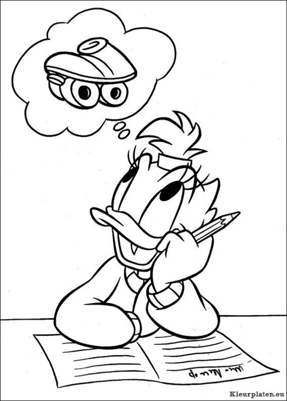 Katrien duck kleurplaten