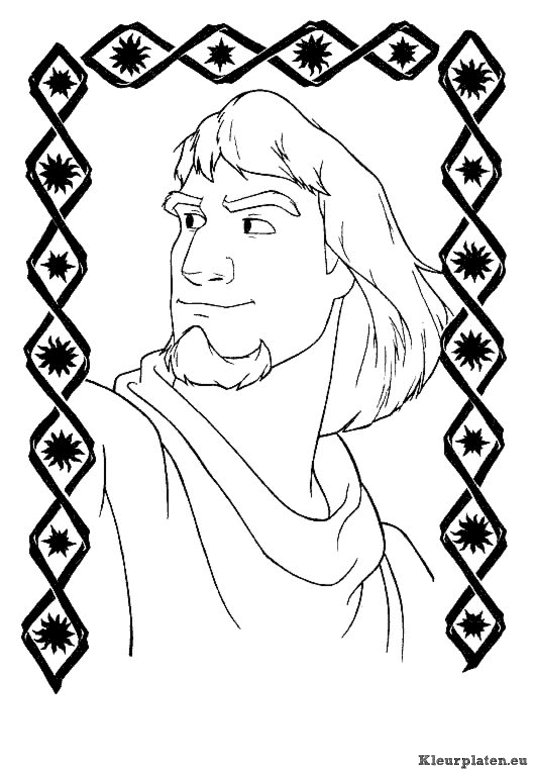 Klokkenluider van de notre dame kleurplaten
