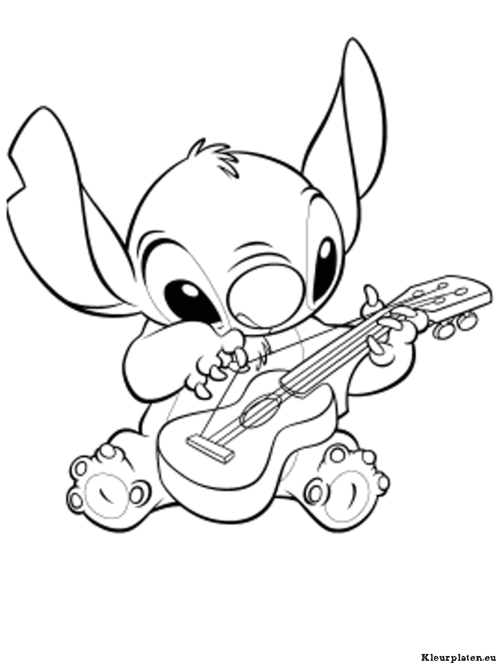 Lilo en stitch kleurplaten