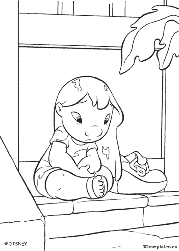Lilo en stitch kleurplaten