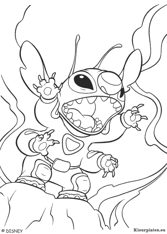 Lilo en stitch kleurplaten