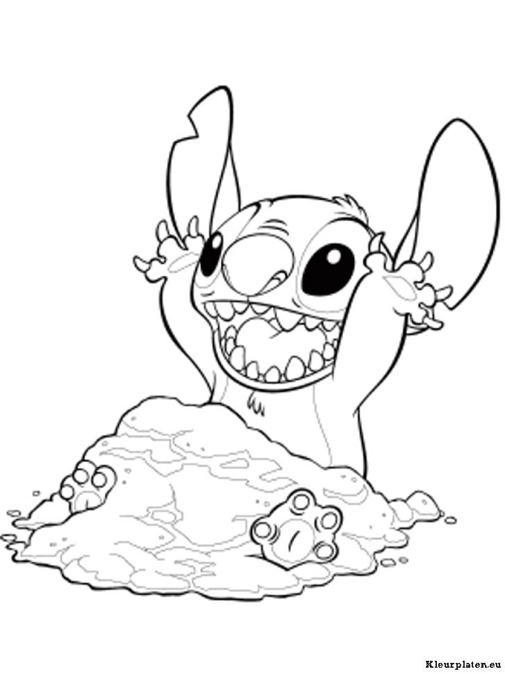 Lilo en stitch kleurplaten