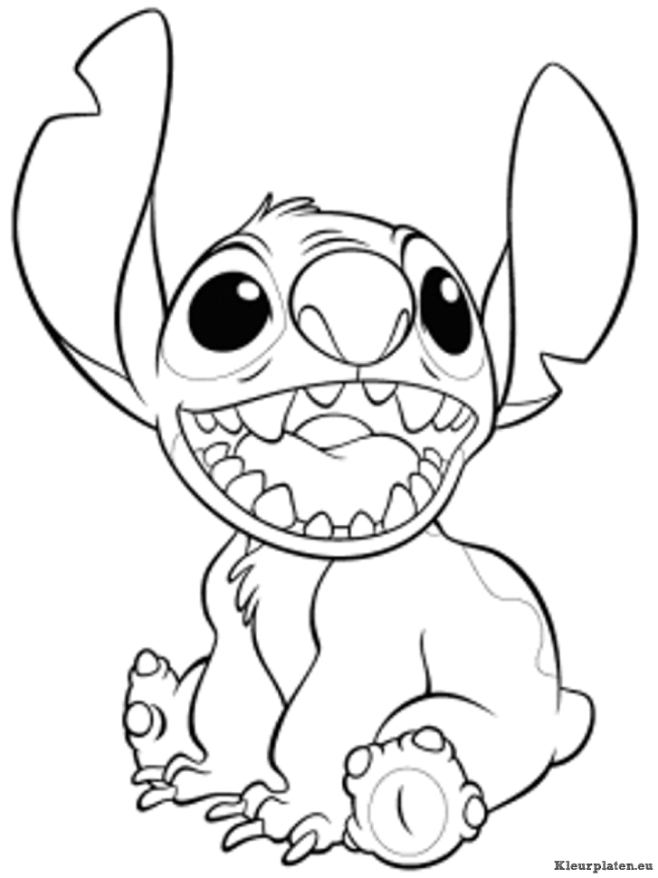 Lilo en stitch kleurplaten