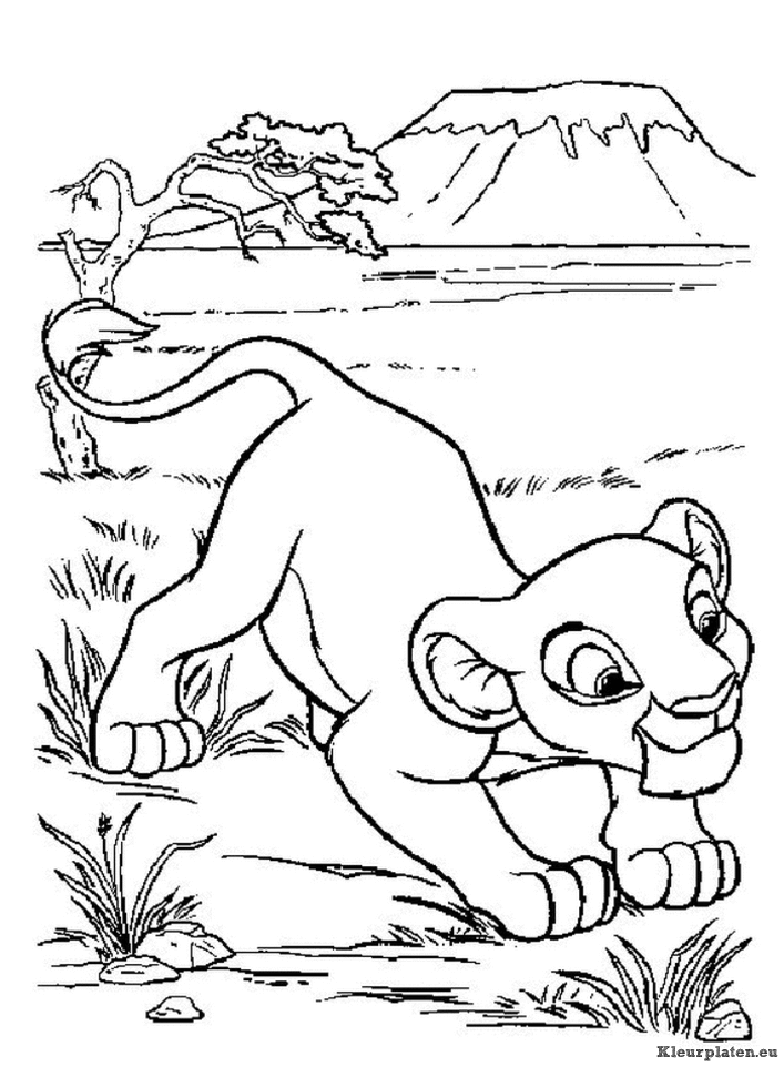 Lion king of de leeuwenkoning kleurplaten