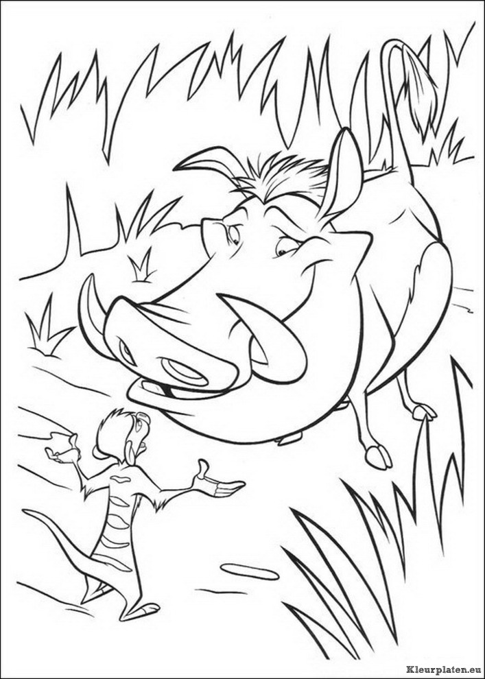 Lion king of de leeuwenkoning kleurplaten